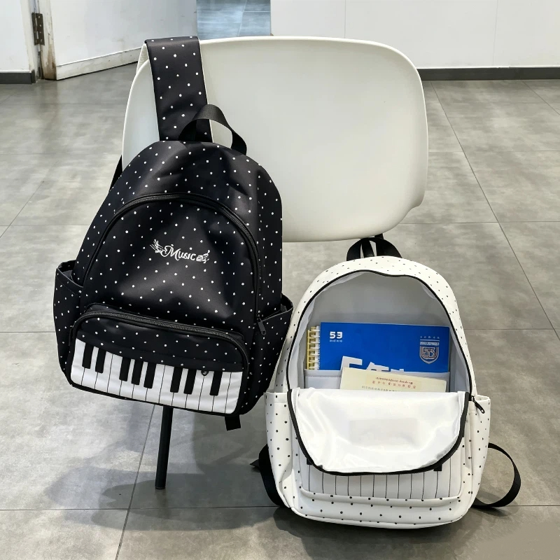 Sac à dos noir et blanc motif  - Hiking Backpack Waterproof avis et prix